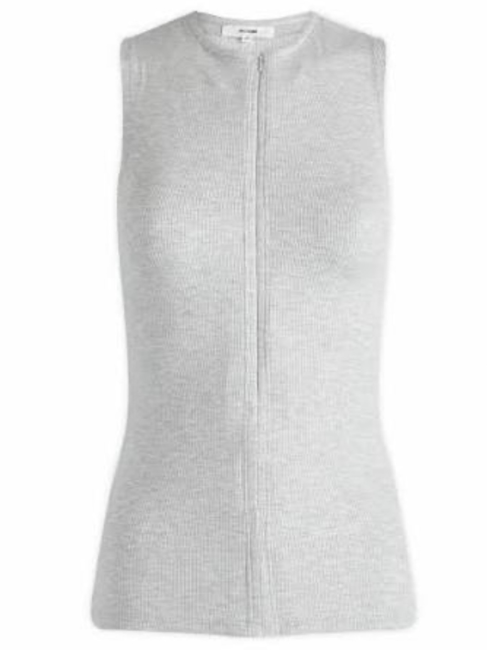 Joah Brown Pearl Ribbed Invisible Zip Tank